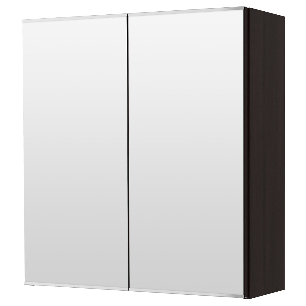 ЛИЛЛОНГЕН зеркальный шкаф с 2 дверцами белый60x21x64 см