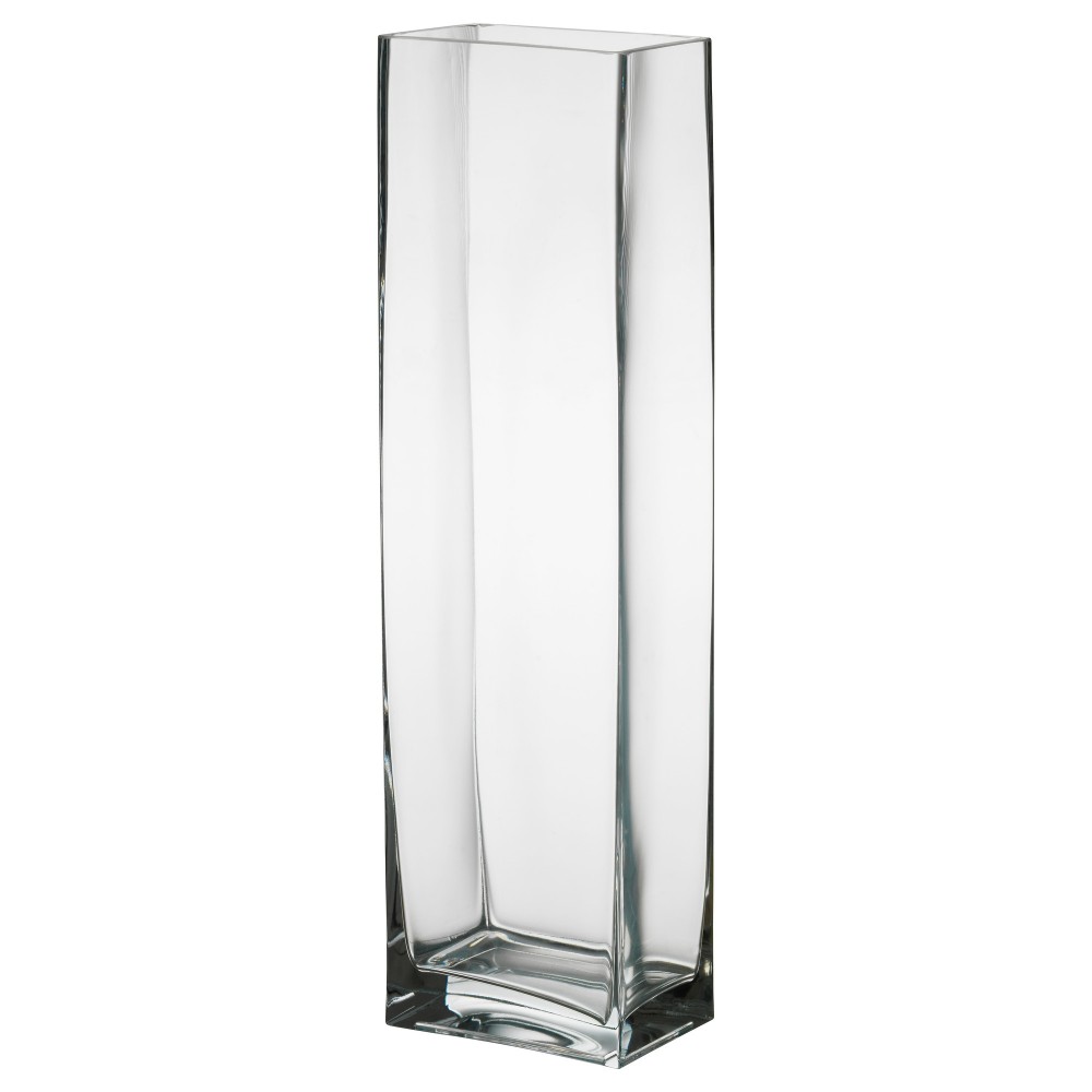 большая стеклянная ваза напольная прозрачная в интерьере
