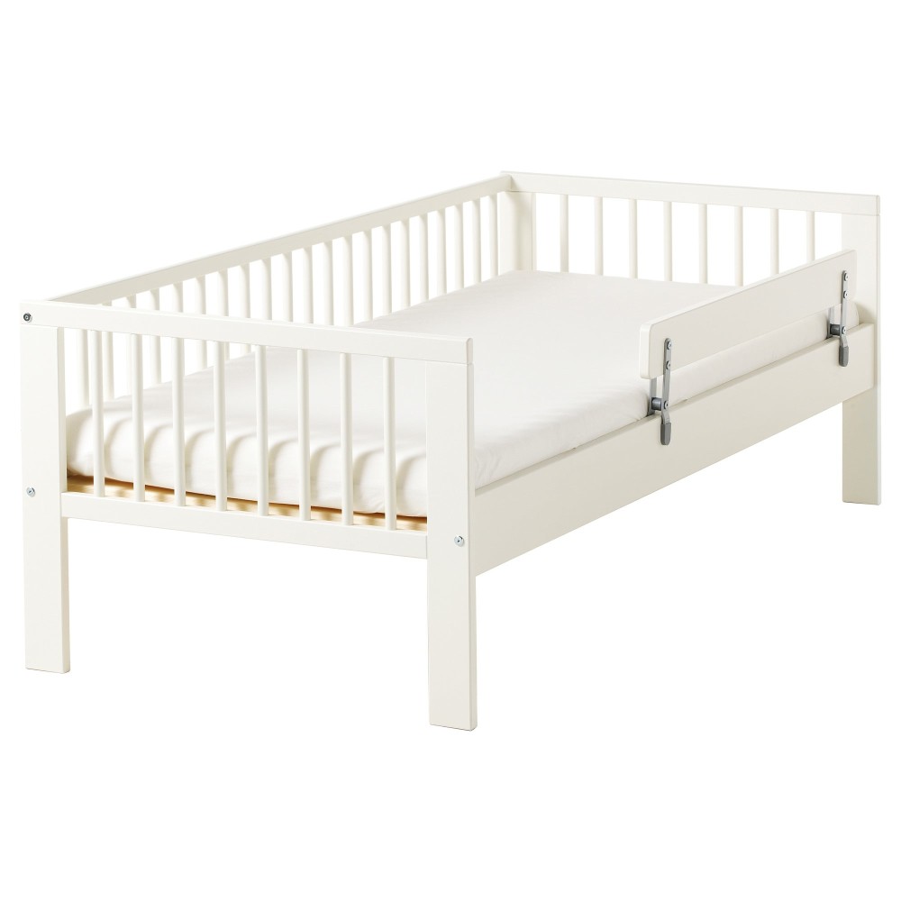 кровать детская белая деревянная