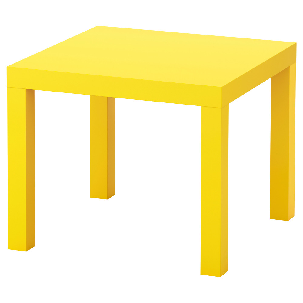 Придиванный столик икеа ЛАКК жёлтый