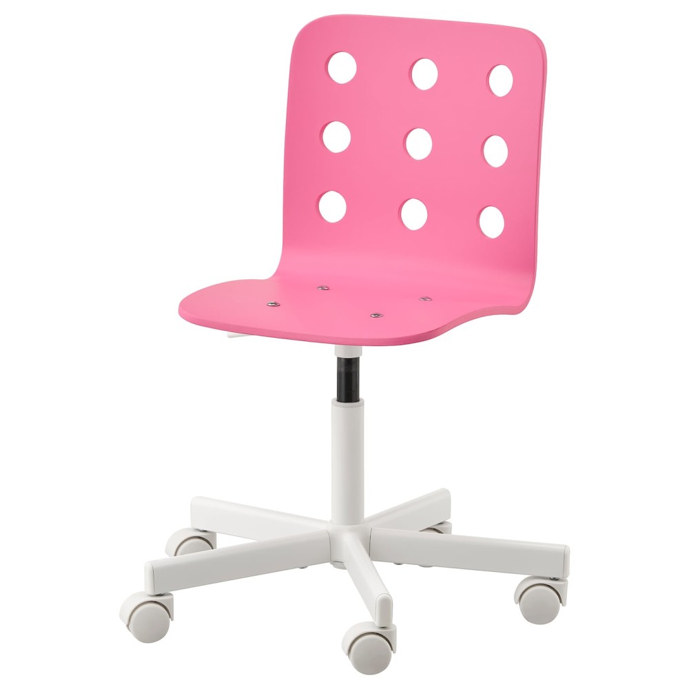 ЮЛЕС Детский стул д/письменного стола, розовый, белый