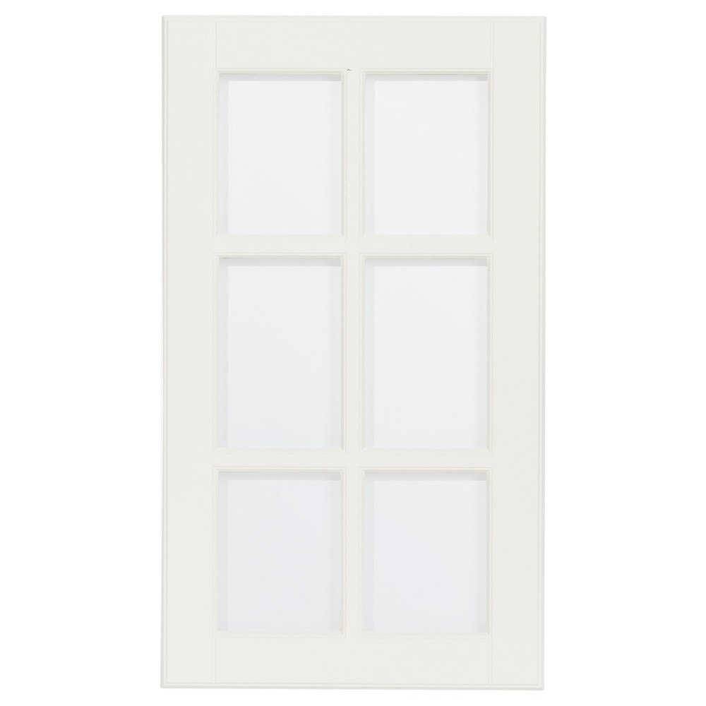 ЛИЛЛЬБИН Стеклянная дверь, белый с оттенком