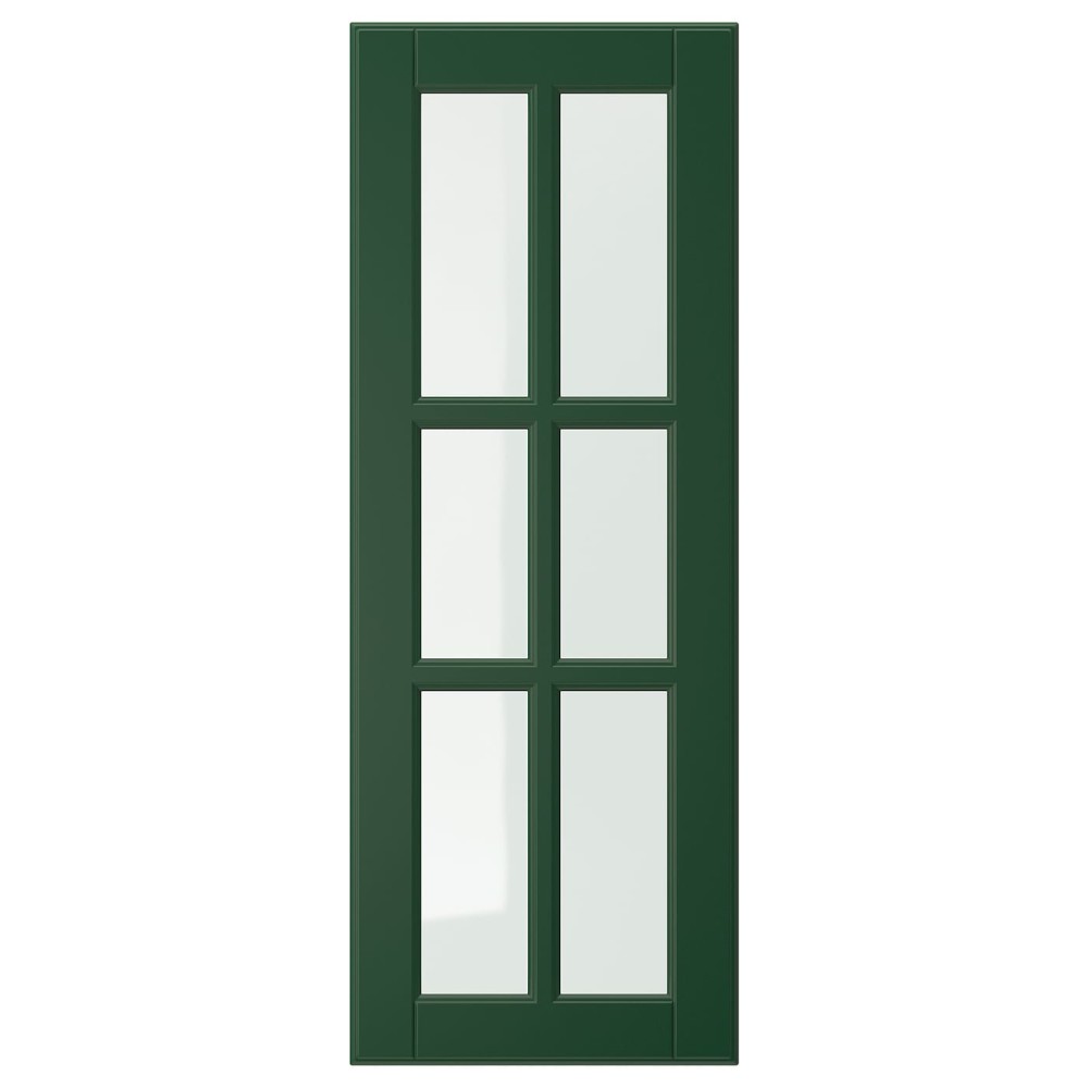 БУДБИН Стеклянная дверь, темно-зеленый