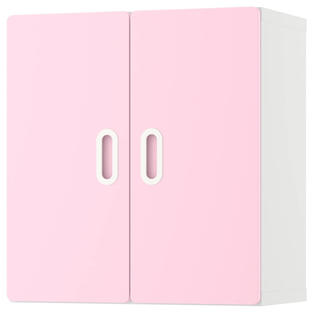 СТУВА / ФРИТИДС Навесной шкаф, белый, светло-розовый