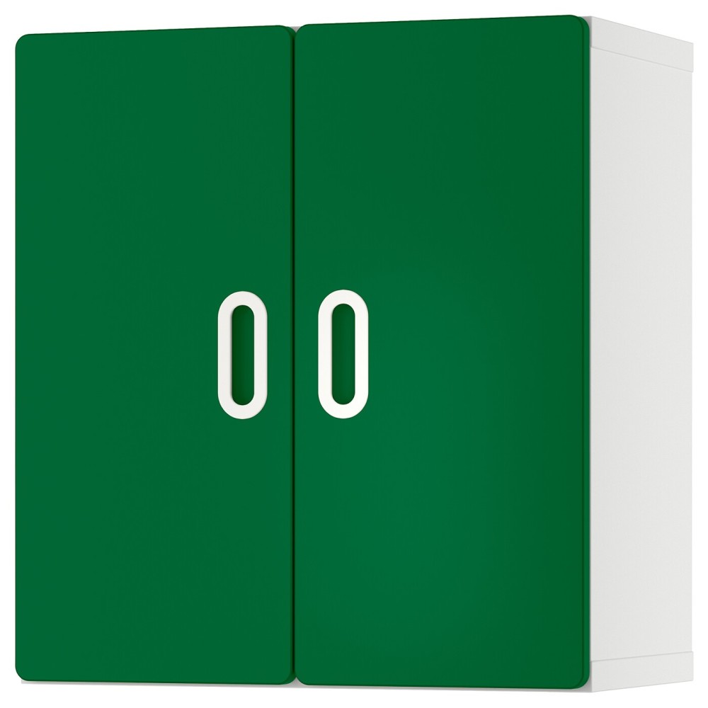 СТУВА / ФРИТИДС Навесной шкаф, белый, зеленый