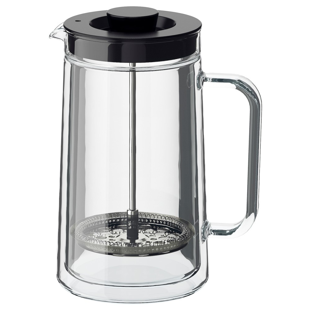 ЭГЕНТЛИГ Кофе-пресс/заварочный чайник, двуслойные стенки, прозрачное стекло