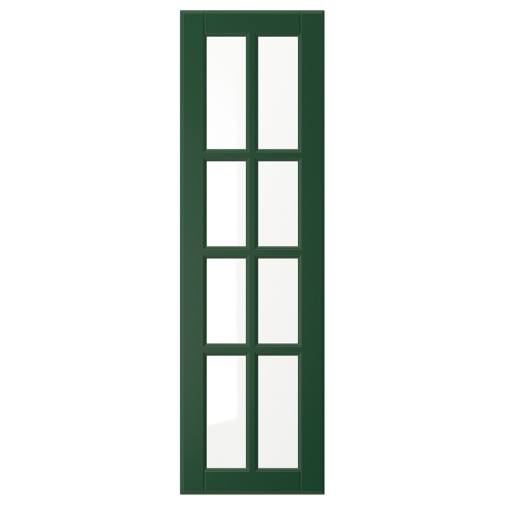 БУДБИН Стеклянная дверь, темно-зеленый
