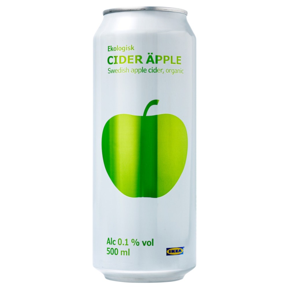 CIDER ÄPPLE Яблочный сидр 0,1%, 0.5л