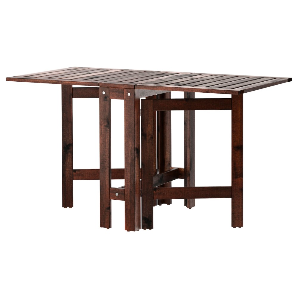 ЭПЛАРО складной стол, садовый, коричневая морилка 20/77/133x62 см