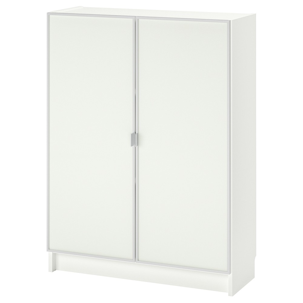 БИЛЛИ / МОРЛИДЕН Шкаф книжный со стеклянными дверьми, белый, стекло