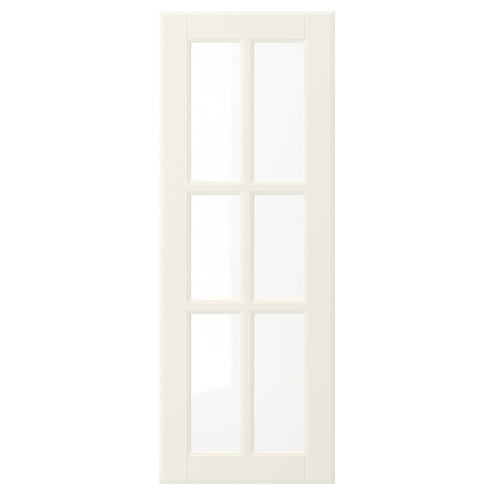 БУДБИН Стеклянная дверь, белый с оттенком