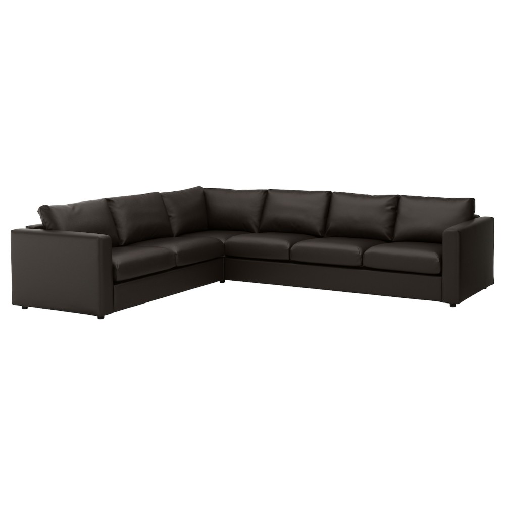 ВИМЛЕ 5-местный угловой диван, Фарста черный