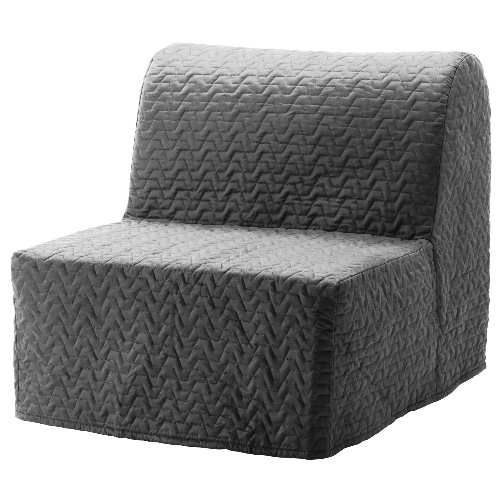кресло кровать серого цвета