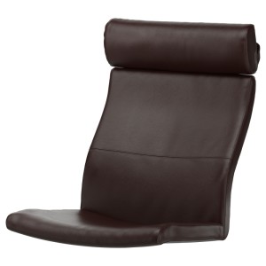 ПОЭНГ Подушка-сиденье на кресло, Глосе темно-коричневый