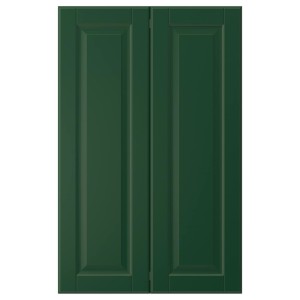 БУДБИН Дверца д/напольн углового шк, 2шт, темно-зеленый