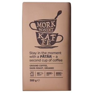 PÅTÅR Кофе молотый, сильной обжарки, ., сертификат UTZ/100 % зерна Арабики, 0.5кг
