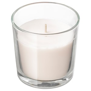 СИНЛИГ Ароматическая свеча в стакане, Сладкая ваниль, естественный