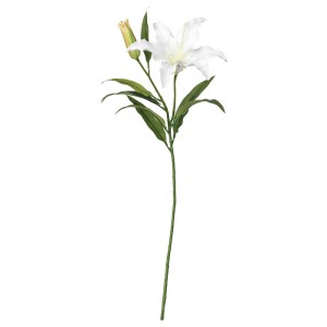 СМИККА Цветок искусственный, лилия, белый