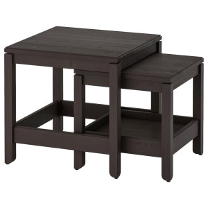 ХАВСТА Комплект столов, 2 шт, темно-коричневый