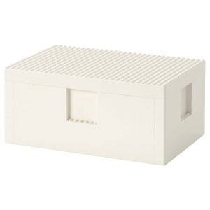 БЮГГЛЕК LEGO® контейнер с крышкой, белый