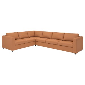 ВИМЛЕ 5-местный угловой диван, Гранн/Бумстад золотисто-коричневый