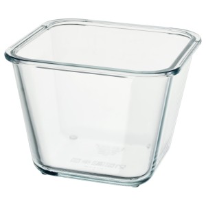 ИКЕА/365+ Контейнер для продуктов, четырехугольной формы, стекло