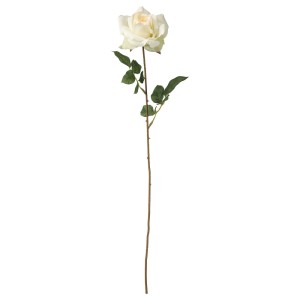 СМИККА Цветок искусственный, роза, белый