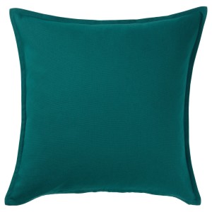 ГУРЛИ Чехол на подушку, темно-зеленый