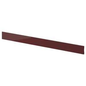 КАЛЛАРП Цоколь, глянцевый темный красно-коричневый, 2.2м