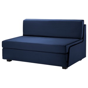 СВЭНСТА 2-местный диван-кровать, черный темно-синий