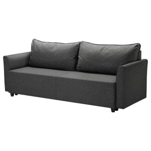 БРИССУНД 3-местный диван-кровать, Рудорна темно-серый