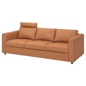 ВИМЛЕ 3-местный диван, с изголовьем, Гранн/Бумстад золотисто-коричневый
