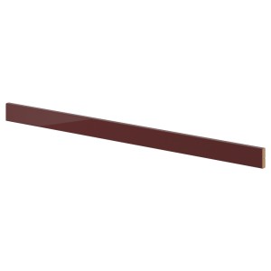 КАЛЛАРП Карниз декоративный закругленный, глянцевый темный красно-коричневый, 2.21м
