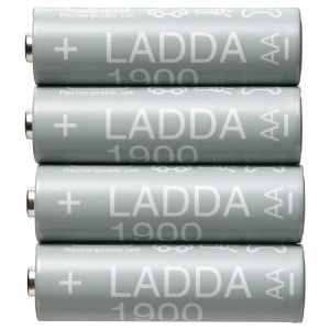 ЛАДДА Аккумуляторная батарейка, HR06 AA 1,2 В, 4шт