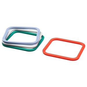 ИКЕА/365+ Уплотнительная прокладка, четырехугольной формы, разные цвета разные цвета, 4шт