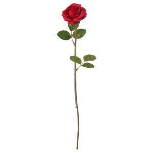 СМИККА Цветок искусственный, Роза, красный
