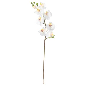 СМИККА Цветок искусственный, Орхидея, белый