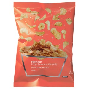 FESTLIGT Картофельные чипсы, соленый, 0.15кг