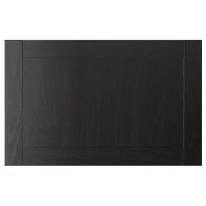 ХАНВИКЕН Дверь/фронтальная панель ящика, черно-коричневый