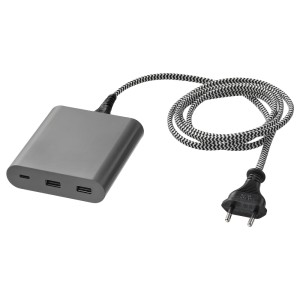 ОСКСТОРМ Зарядное устройство USB 40 Вт, темно-серый