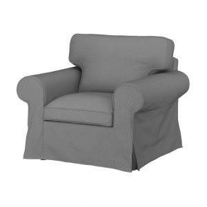 ЭКТОРП Чехол на кресло, реммарн светло-серый