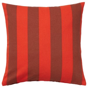 ХИЛЬДАМАРИЯ Чехол на подушку, оранжевый коричневый, в полоску