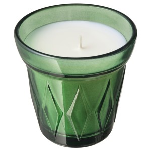 ВИНТЕР 2021 Ароматическая свеча в стакане, Сосновая хвоя и мох, темно-зеленый