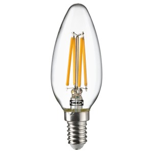 СОЛХЕТТА Светодиодная лампочка E14 250 лм, свечеобразный, прозрачный, 1шт