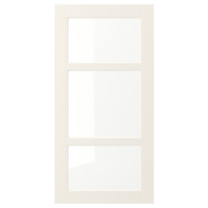 ХИТАРП Стеклянная дверь, белый с оттенком