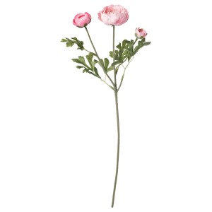 СМИККА Цветок искусственный, лютик, розовый