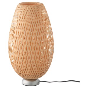 БОЙА Лампа настольная, никелированный бамбук, ручная работа бамбук
