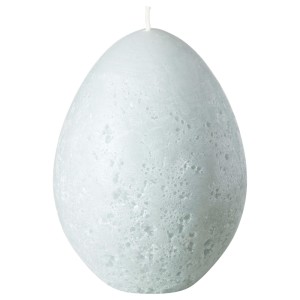 ХЕМБЮГТ Неароматич свеча формовая, яйцевидной формы, серый