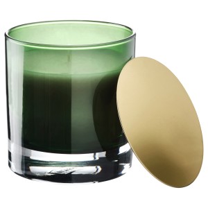 ОМРОДЕ Ароматическая свеча в стакане, Сосна и мох, зеленый