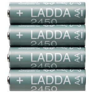 ЛАДДА Аккумуляторная батарейка, HR06 AA 1,2 В, 4шт